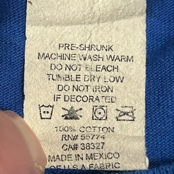 Blue M&M Candy Men's T Shirt Size 2XL 100% Cotton GUC - Picture 9 of 11